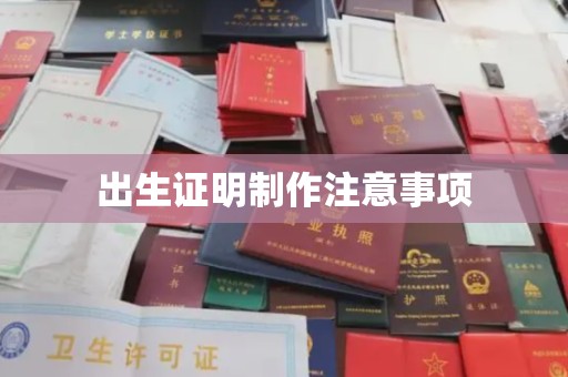 通山出生证明制作注意事项