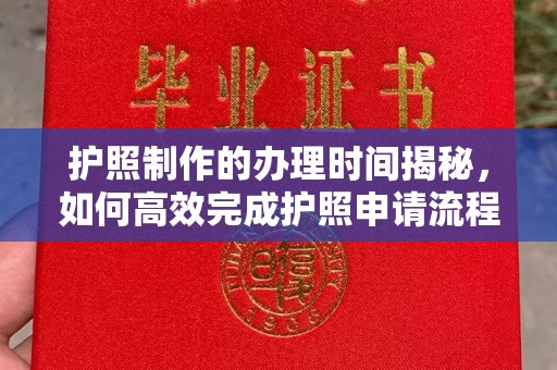 通山护照制作的办理时间揭秘，如何高效完成护照申请流程