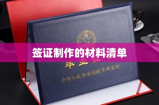 通山签证制作的材料清单