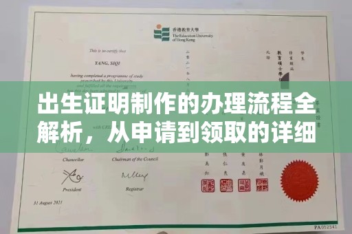 通山出生证明制作的办理流程全解析，从申请到领取的详细指南