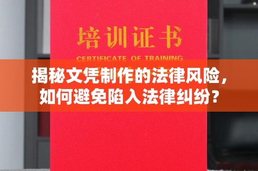 通山揭秘文凭制作的法律风险，如何避免陷入法律纠纷？